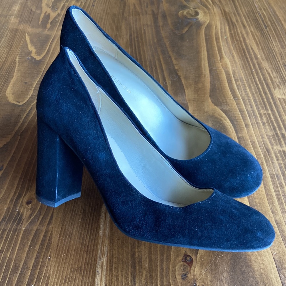 Marc Fisher - Classic Black Real Suede Heels